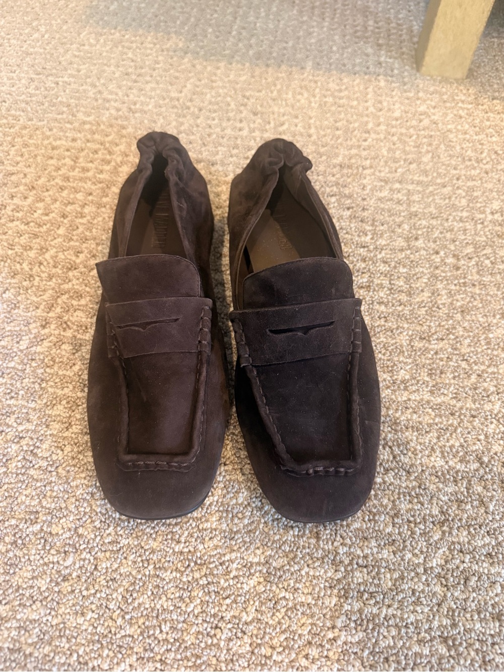 Steve Madden Women's Dark Brown Suede Penny Loafers